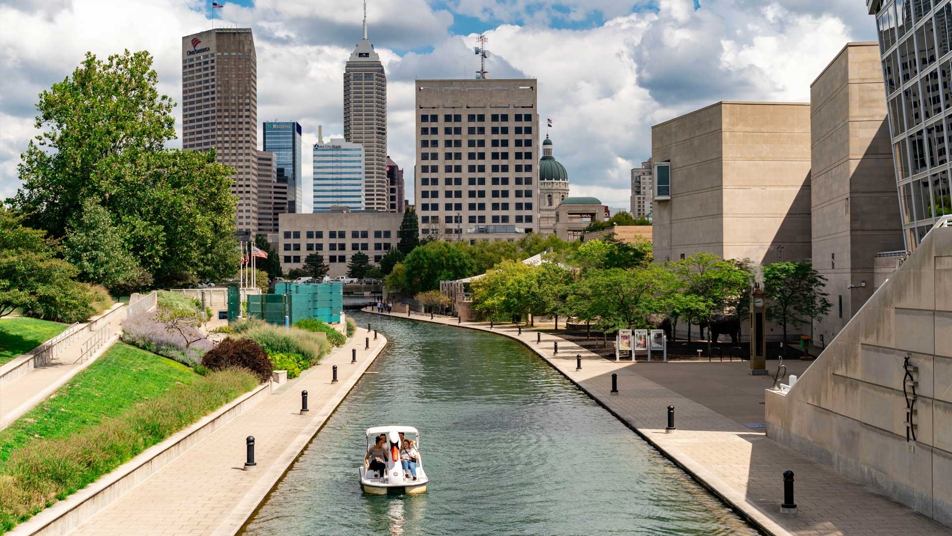 Downtown Indy from the Canal