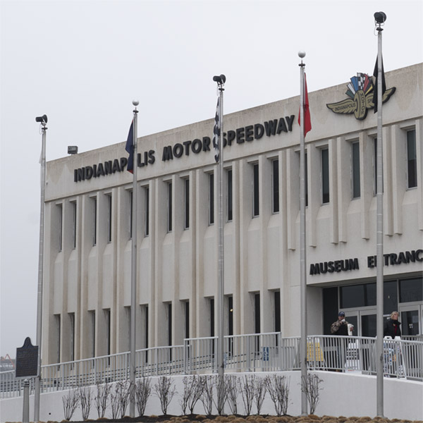 Exterior of the Indianapolis Motor Speedway Museum