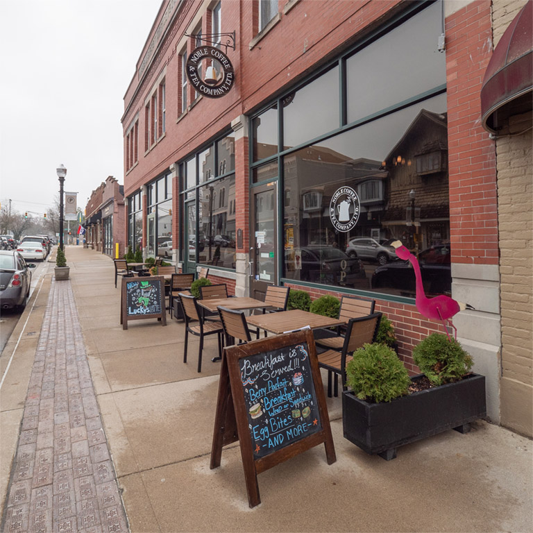 Exterior Noble Coffee and Tea Company in Noblesville