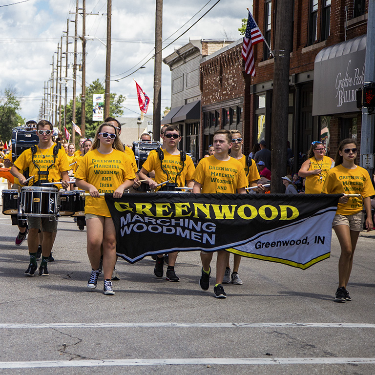 Greenwood Marching Band Marches in the Freedom Festival Parade