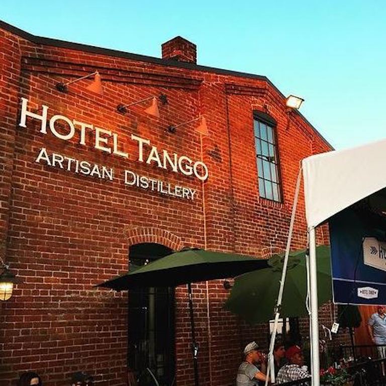 Photo of the exterior of Hotel Tango Distillery