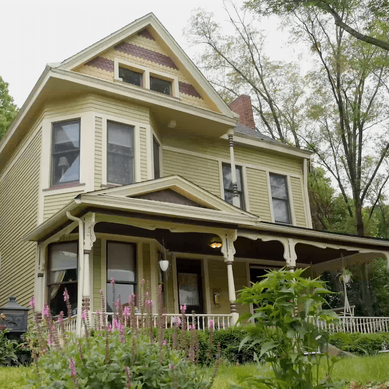 Exterior of a Victorian home in the Old Northside of Indianapolis