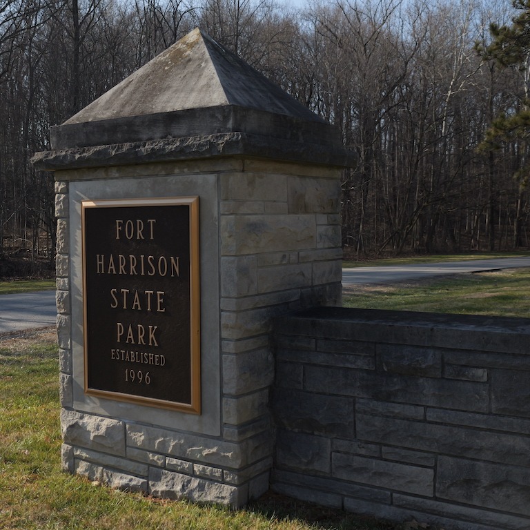 Sign at Fort Harrison State Park