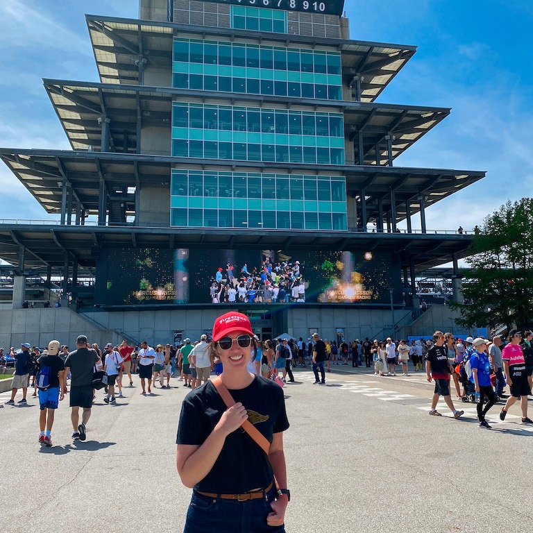 Alli Donovan at the Indy 500