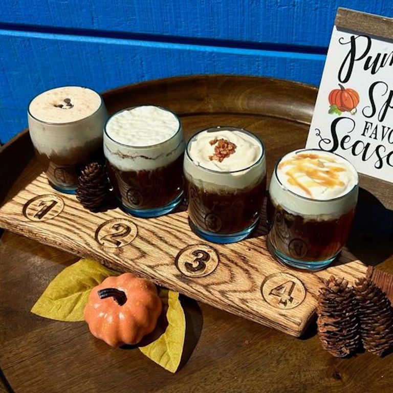 Fall Coffee Flight at Best Friends' Coffee and Bagel