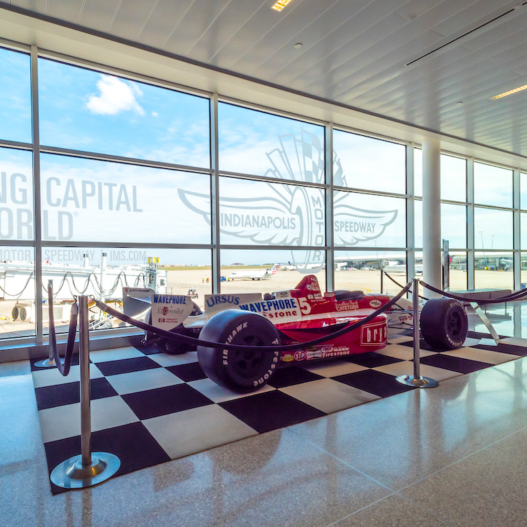 IndyCar on Display at Indianapolis Airport