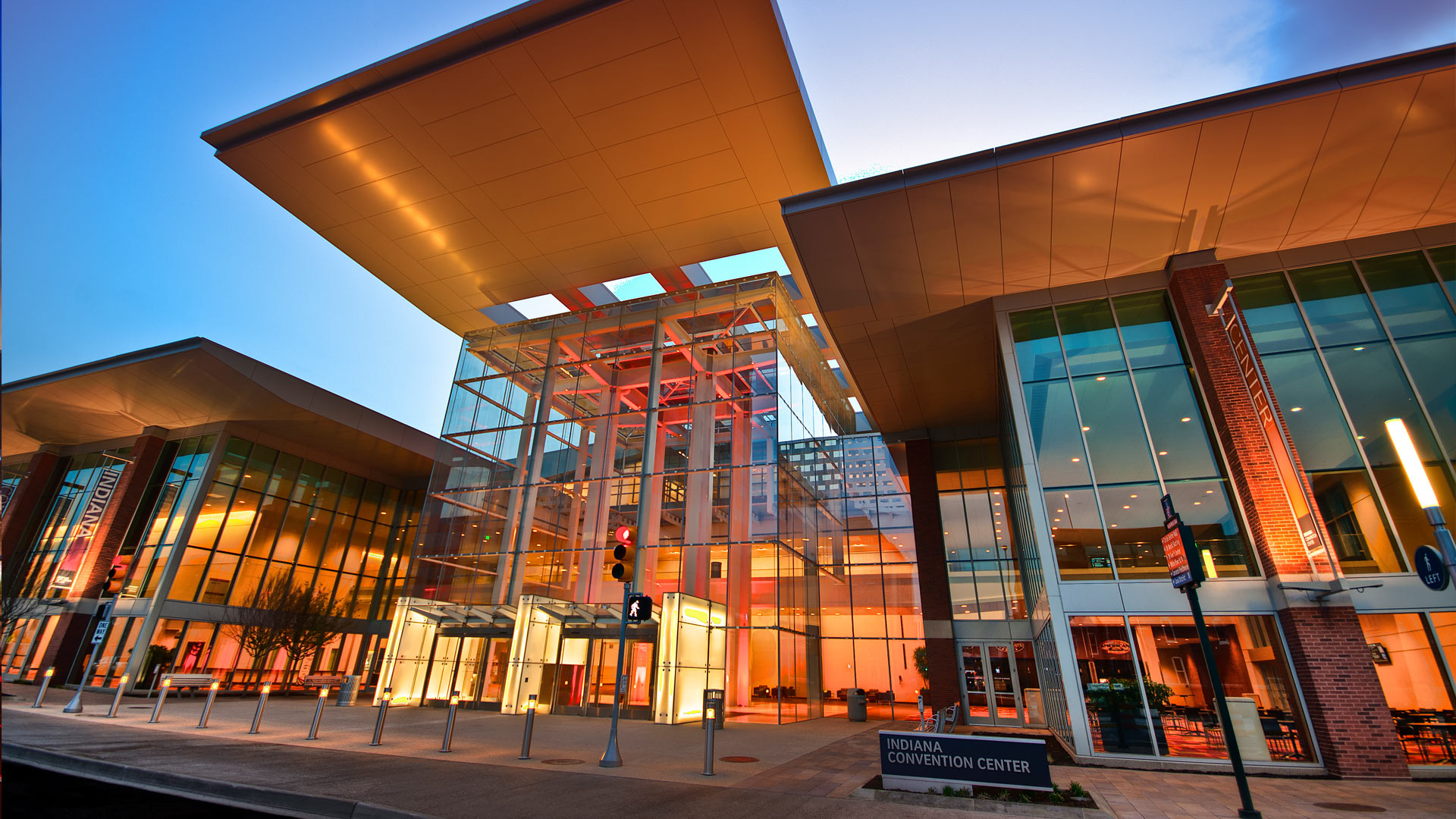 Exterior of the Indiana Convention Center