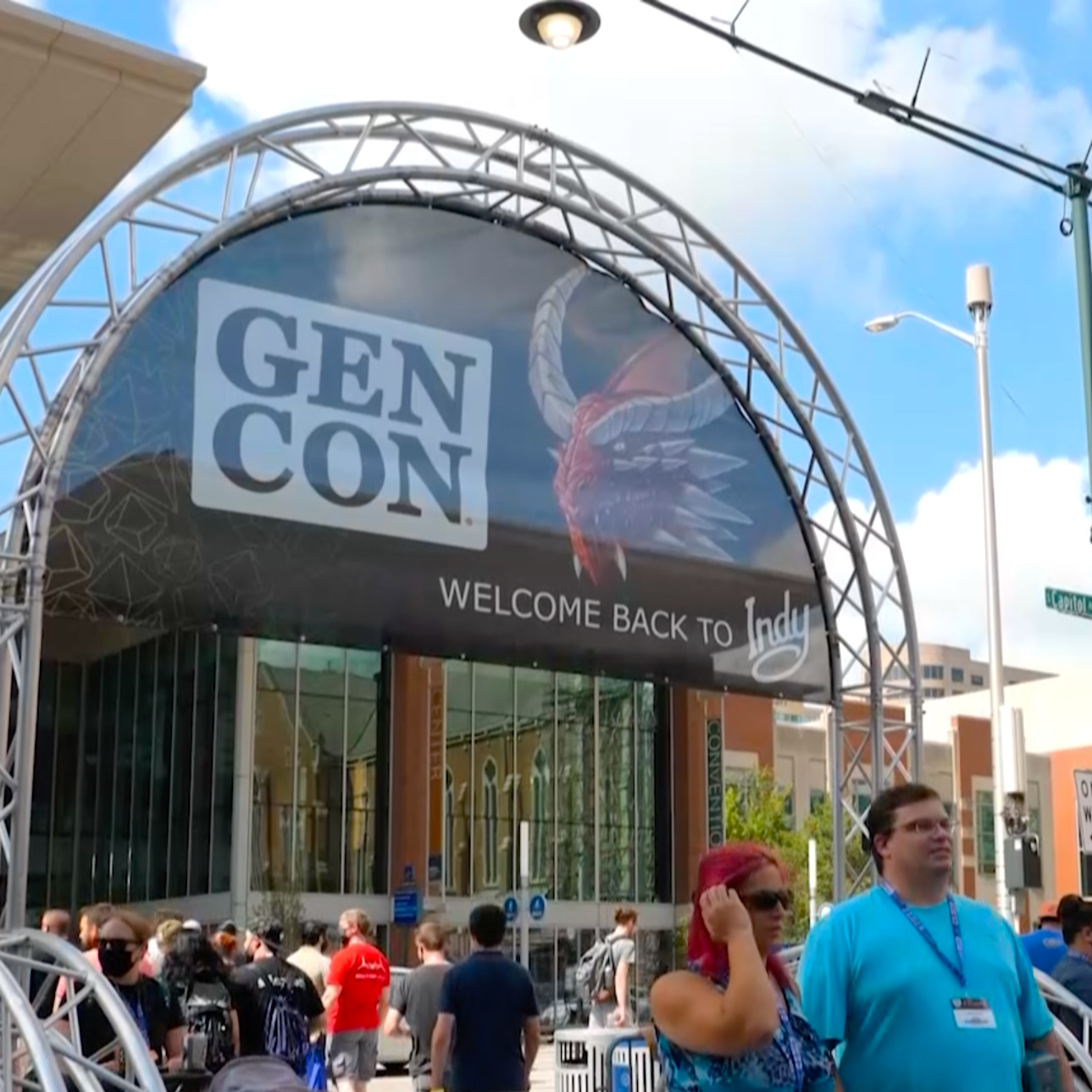 Entrance welcoming people to Gen Con