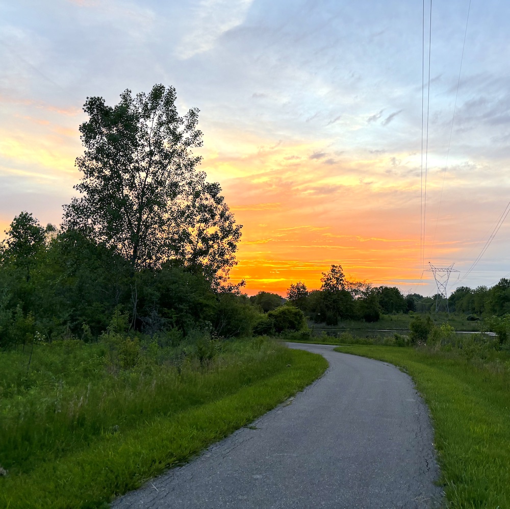 Sunset over the Big 4 Trail