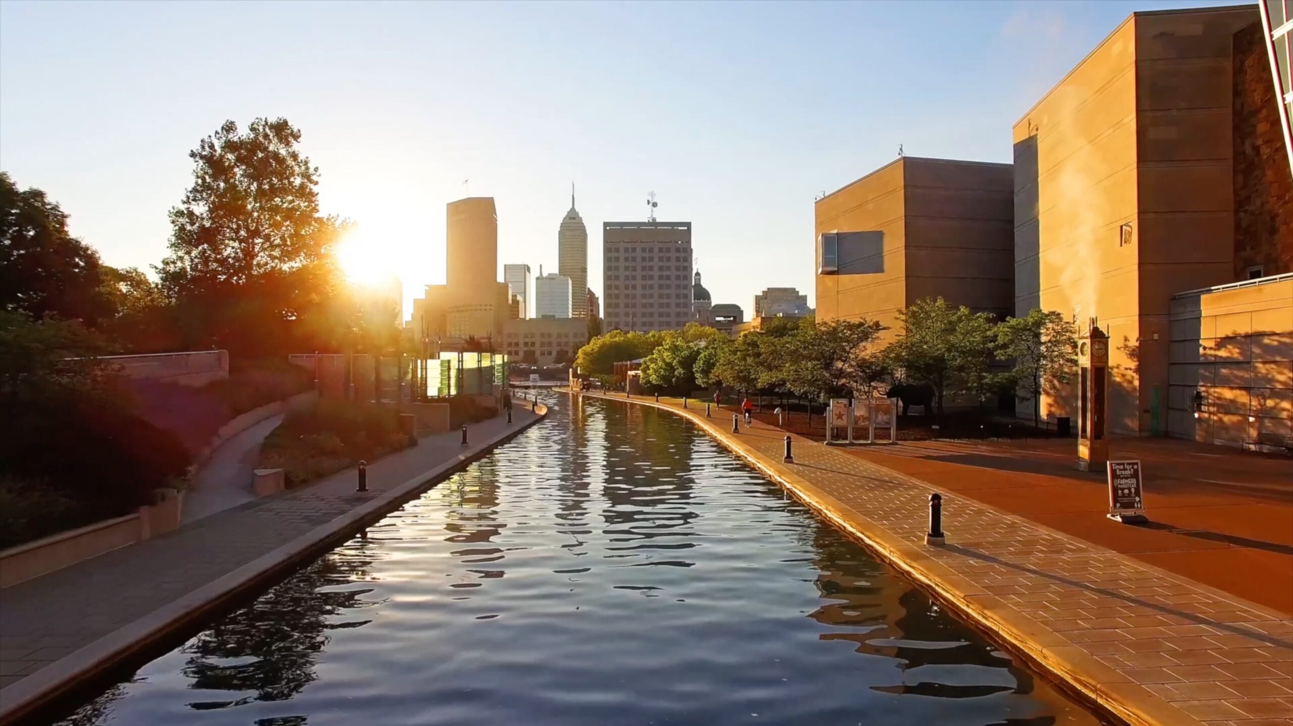 Indianapolis Skyline from Canal