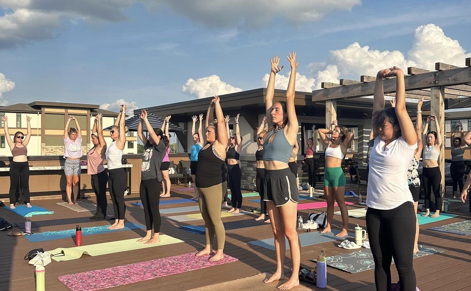 Rooftop Yoga with BFF Indy