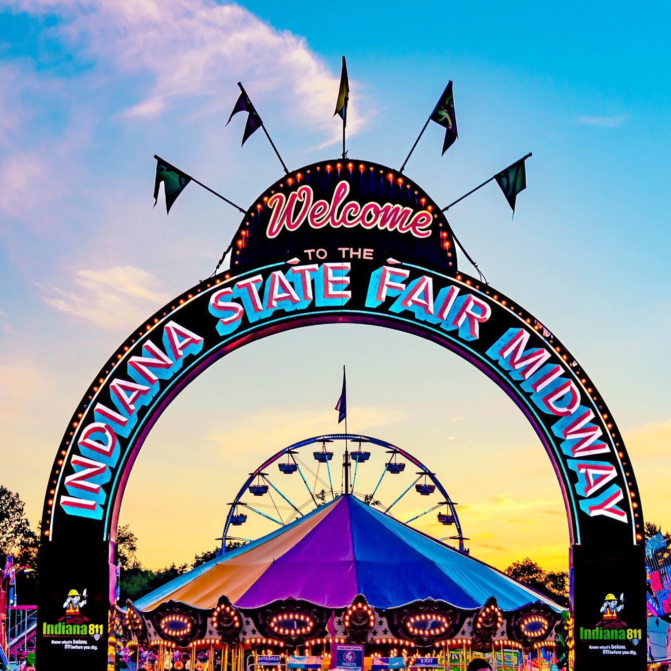 Entryway to the Indiana State Fair