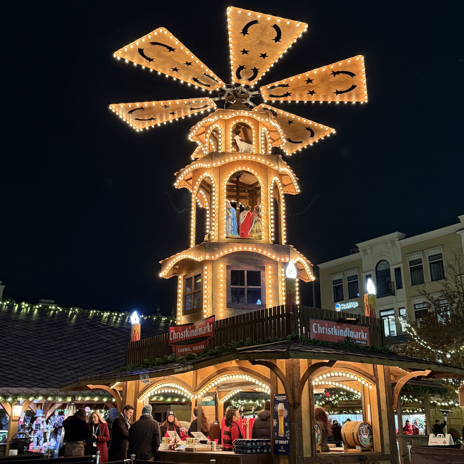 Building at the Carmel Christkindlmarkt