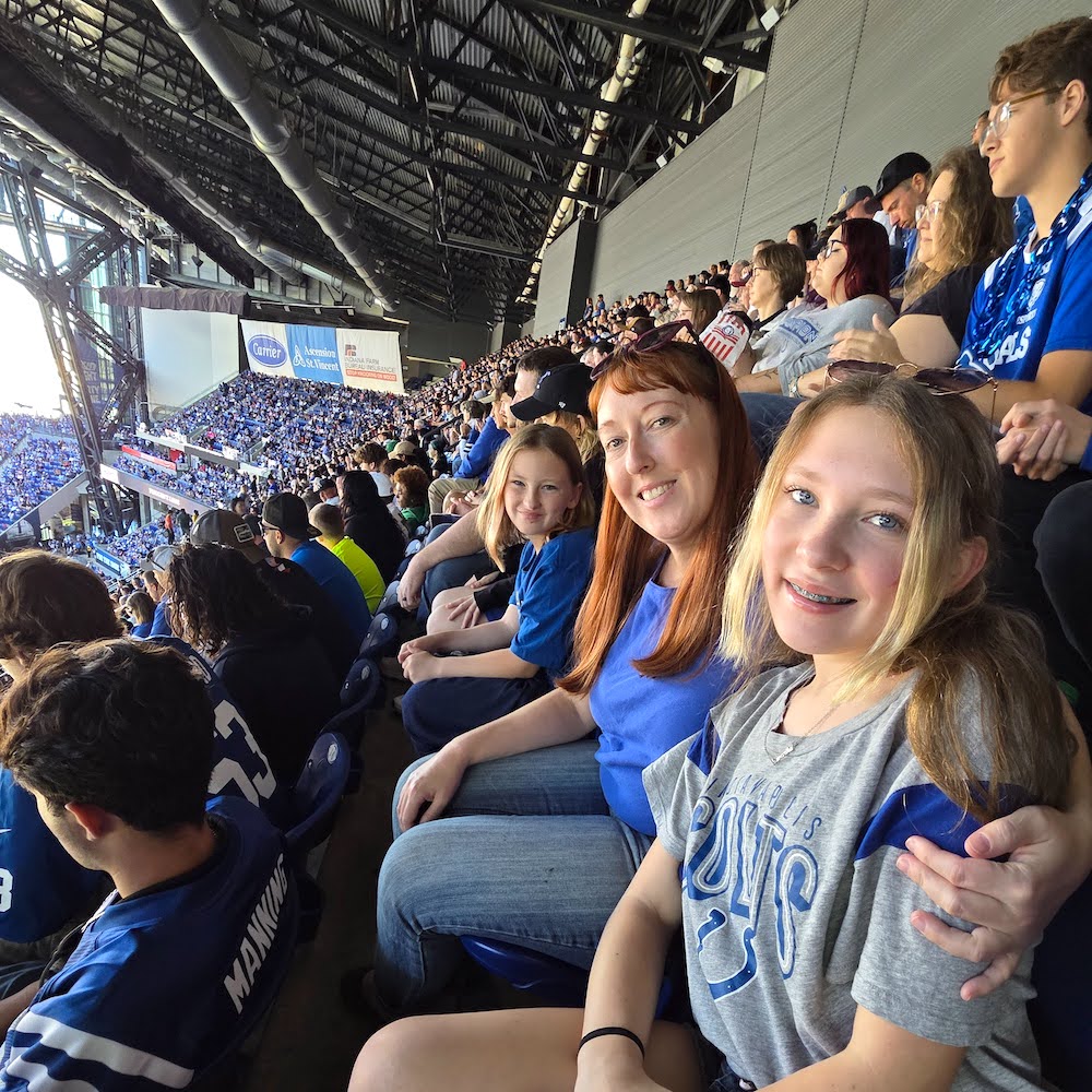 Family at Colts Game