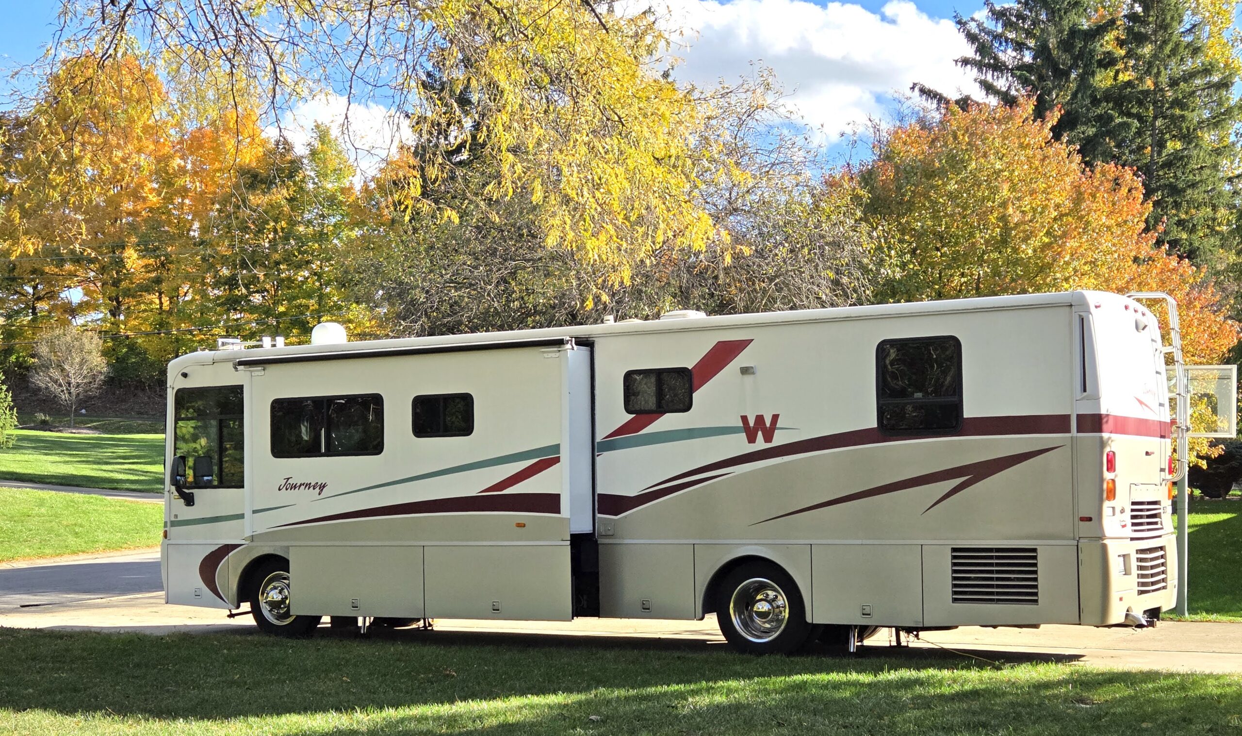 Photo of a parked RV