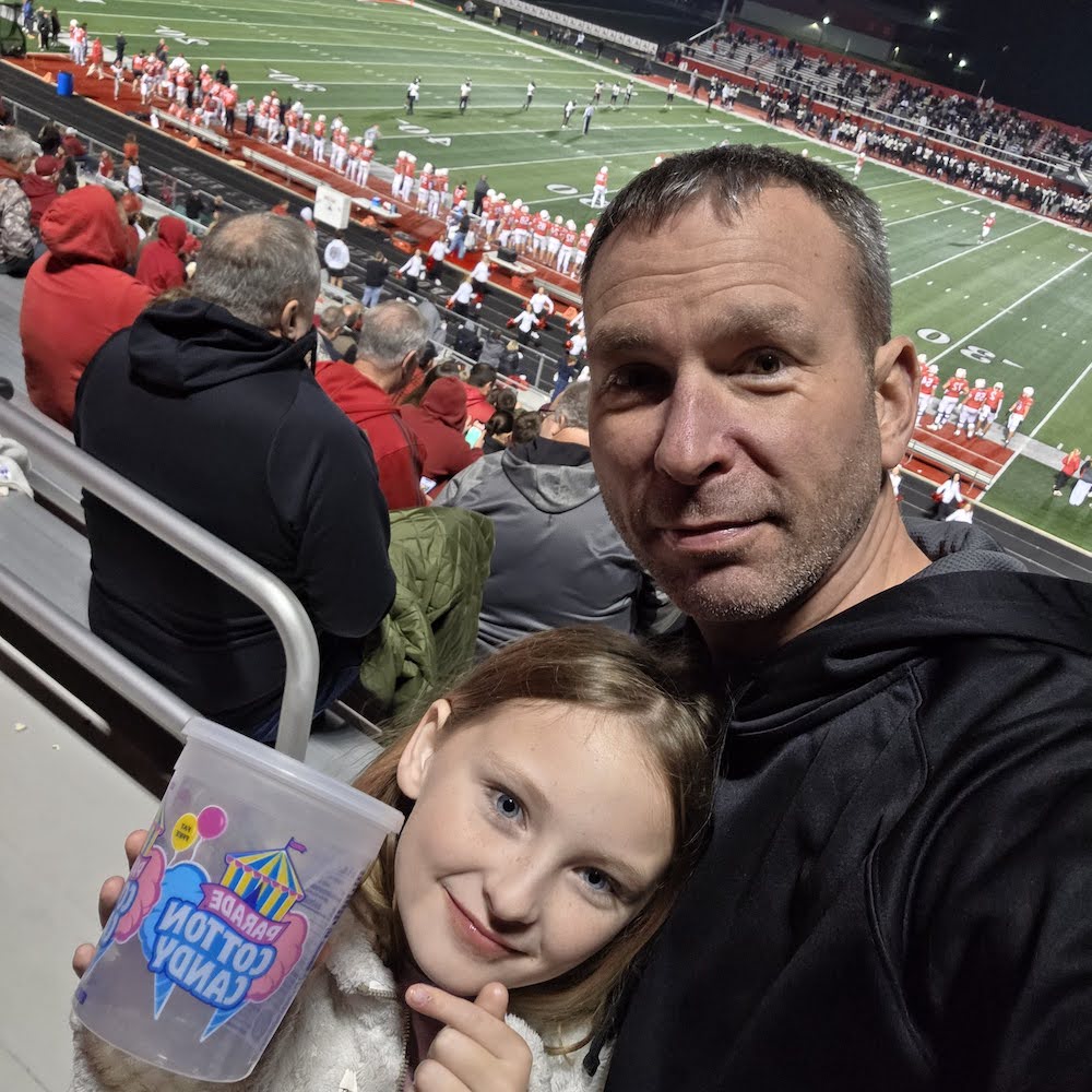Family Attending Football Game