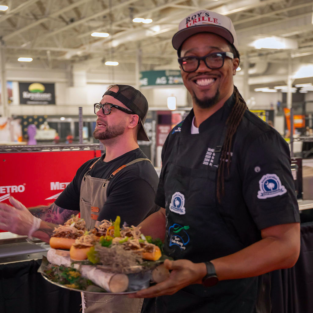 Chef Smiling at the World Food Championships Chef Smiling at the World Food Championships