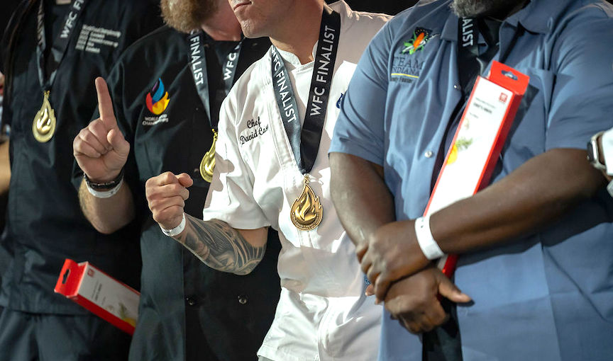 World Food Championships Finalists wearing their medals