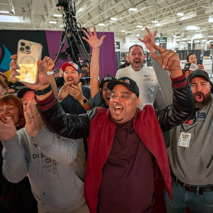 Crowd Excited at the World Food Championships Crowd Excited at the World Food Championships